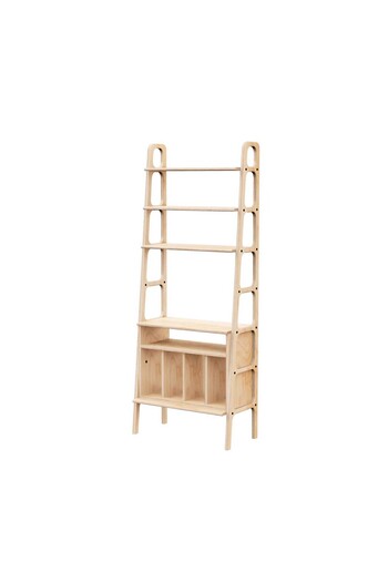 Woodesk Lontano, Ahşap Kitaplık Ve Raf Ünitesi, 190x75, Natural Renk, Cpt4746-190