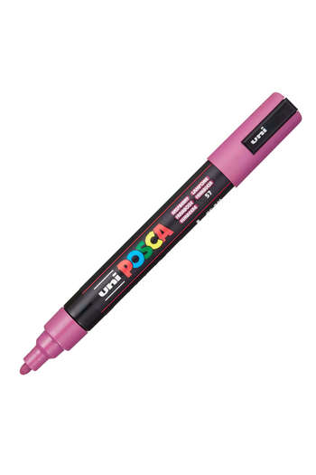 Uni Posca Marker Pc-5M Painting Marker 1.8-2.5 mm Raspberry 57