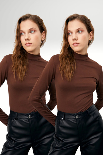 Bipantolon Women's Bitter Brown 2-Piece Bodysuit