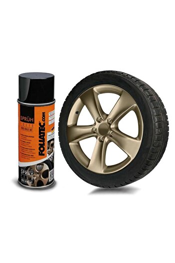 FOLIATEC Jant Metal Sprey Folyo Yüzey Kaplama Seti 2x400ml. Metalik Bronz Mat