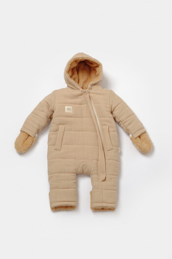 BabyCosy Salopeta de iarna pentru bebelusi, Winter muselin, Apricot, BabyCosy, 18-24 luni