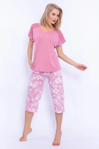 Arnetta Dried Rose Battal Capri Set