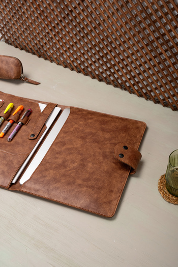 DK LEATHER Macbook Pro Air Pu Шкіряний ноутбук 13 133 136 14-дюймовий M1 M2 M3 Організатор чохол кейс портфель