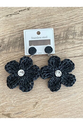 BAGS Mega Eylül Special Gift Dennis's Handmade Daisy Earrings (Large)