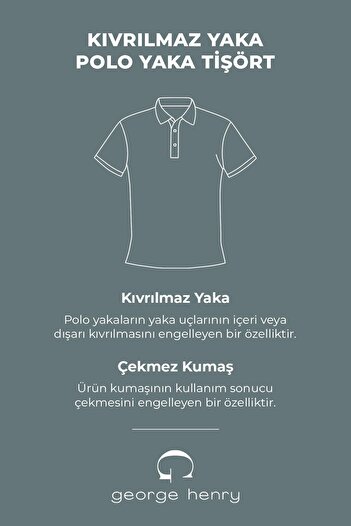 George Henry Pack of 5 Non-Shrinkable Cotton Fabric Non-Curling Polo Collar Slim Fit Slim Fit Men's White T-Shirt