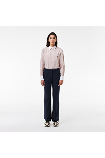 Lacoste Kadın Flare Fit Lacivert Pantolon