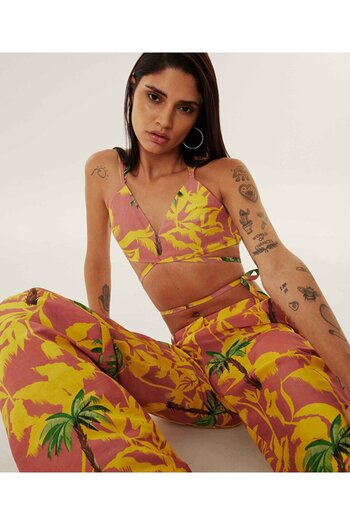 Twist Patterned Bustier Set