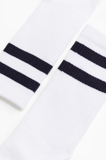 MEM SOCKS Чифт от 3 безшевни плетени тенис чорапи с хавлиена подметка (дебела основа) и еластична яка