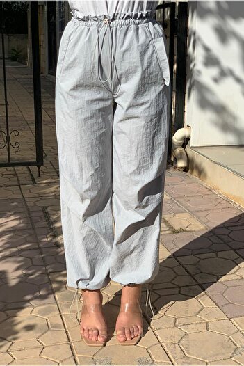 Moda Rosa 23Y4568 - GRAY - PARASHUT JOGGER PANT