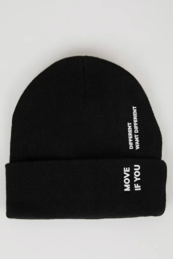 DeFacto Men's Printed Knitwear Beret A5068Ax24Wn