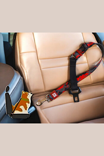 CARAMELOS Cat and Dog Car Seat Belt, Car Collar