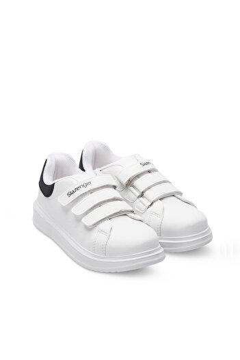 Slazenger Love I Unisex Kids Sneaker - White and Black