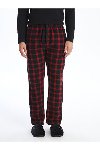 LC Waikiki Standard Pattern Plaid Fleece Pajama Bottom
