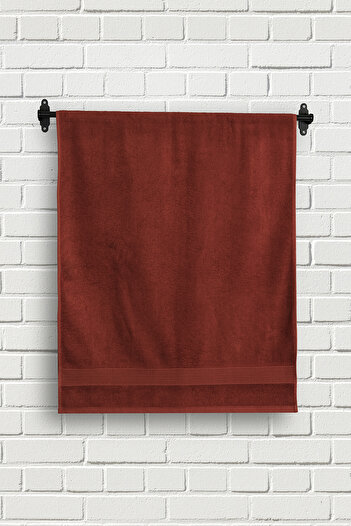 Arelina Textile Bamboo Mystery Border Red 70x150 Bath Towel