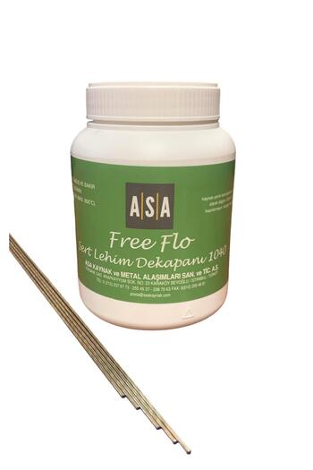 Demiriz GÜMÜŞ KAYNAK DEKAPANI ASA FREE-FLO (500 GR) +GÜMÜŞ KAYNAK TELİ %50 2 MM (5 ADET)