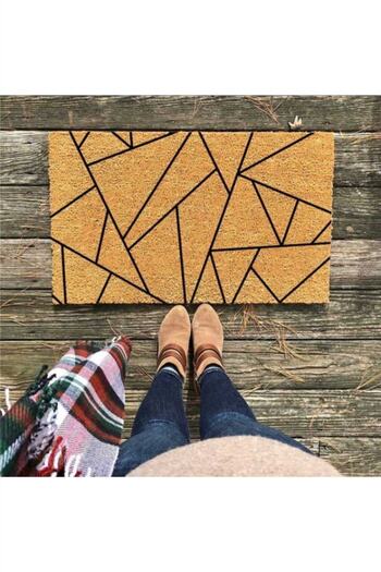 DefLife Home Geometric Line Pattern Door Mat / Koko Mat