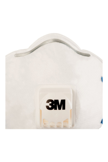 3M 2-Piece Straps and Nose Clip Valved FFP2 Respiratory Mask