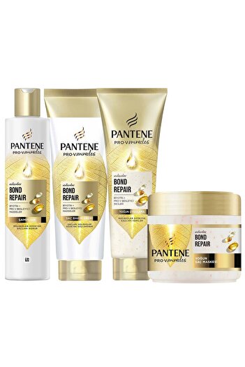 Pantene Bond Repair Shampoo 250 ml + Conditioner 160 ml + Intensive Application 150 ml + Mask 300 ml