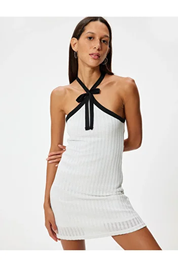 Koton X Tuba Unusal - Bow Mini Dress