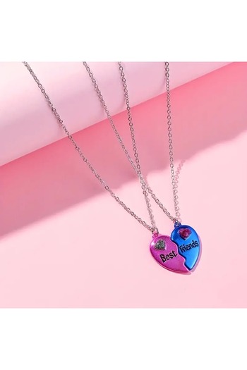 GlassySKY Kırık Kalp Kolye Kızlar Için En Iyi Arkadaş Best Friends ,kanka Doğum Günü Hediye