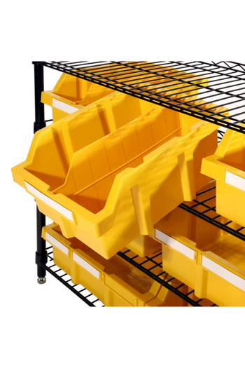 Seville Classics 8-Piece 4-Shelf Rack with Cabinet Drawer