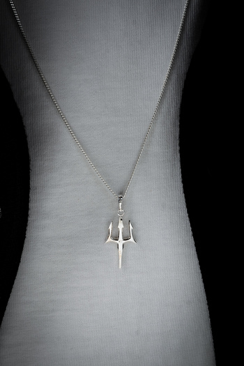 Ebrar Silver Gümüş Poseidon Mızrağı Kolye 925 Ayar Gümüş Poseidon Mızrağı Figürlü Unisex Kolye