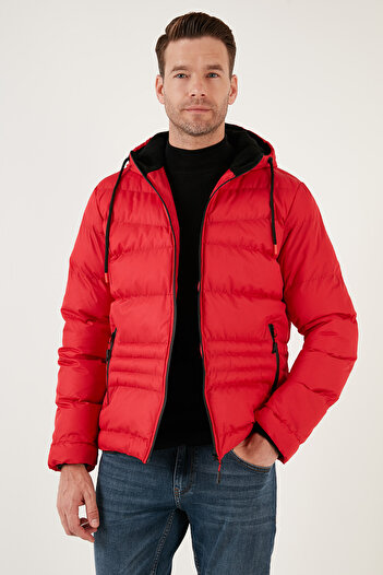 Buratti Hooded Zippered Pocket Slim Fit Coat Men's COAT 6490001