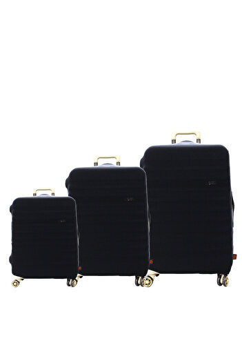 MY SARACİYE My Wardrobe Luggage Cover, Suitcase Cover Large, Medium, Cabin Size Cover Set, Black