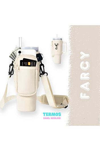 Stanley Quencher 1.18 lt Neoprene Thermos - with Straw, Strap and Protection Case Bag and Shoulder Strap Accessory