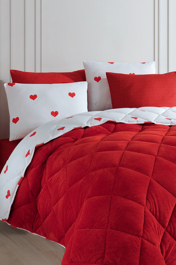 Otelonia Wellsoft Quilt Double Sleeping Set - Double Sided Elastic, 4 Pillow Cases