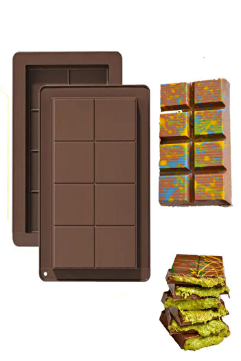 WENTER 2.5 cm Dubai Chocolate - 10 X 15 Silicone Chocolate Mold