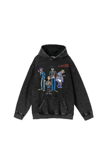Touz Moda Пральна тканина Серія Rock Gorillaz Худі з капюшоном