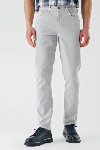 İmza Stone Color Cotton 5 Pocket Casual Slim Fit 5 Pocket Pants 1003240318