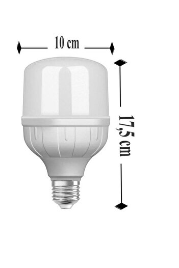 Osram 27w (152W) Jumbo Torch Led Ampul Beyaz - Büyük Boy Pazar Lamba 6500k 17,5 Cm