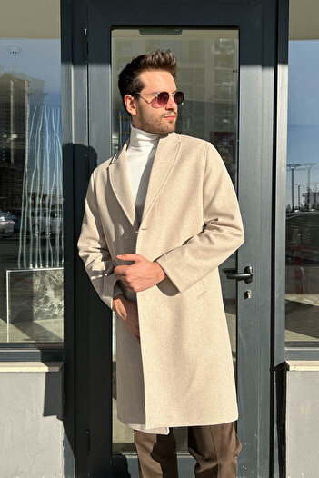 ModaPlaza Men's Stamp Coat 19220