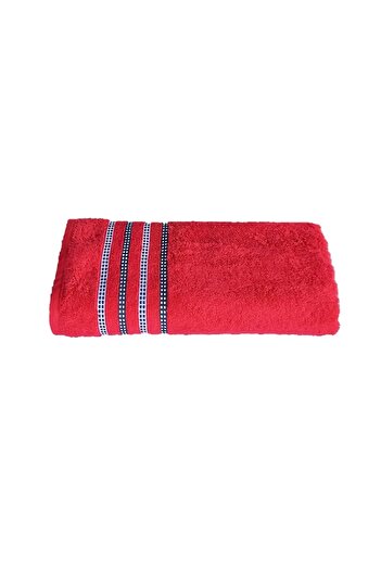 erteks 1. Quality Red Bath Towel - 70X140