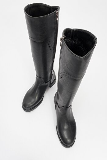 LuviShoes Černé dámské jezdecké boty Michel