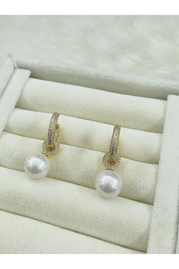 DS DİAMONDSHOP New Season Pearl Earrings - Çkp- 2024110023