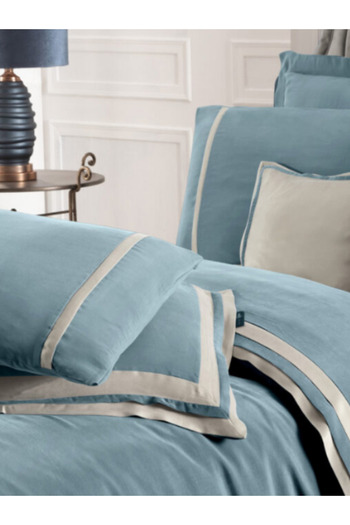 Sarev Kimera Cupro Double Duvet Cover Set - Blue