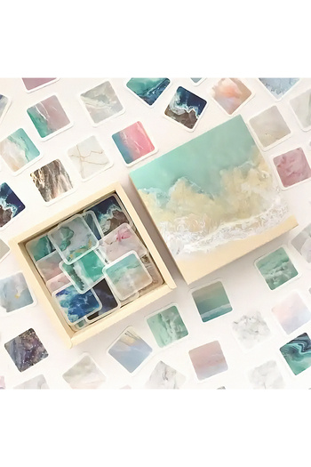 GUGUK Bullet Journal - Sea Themed Box Sticker