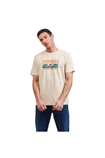 Quiksilver Ανδρικό μπλουζάκι Step Inside Ss Beige