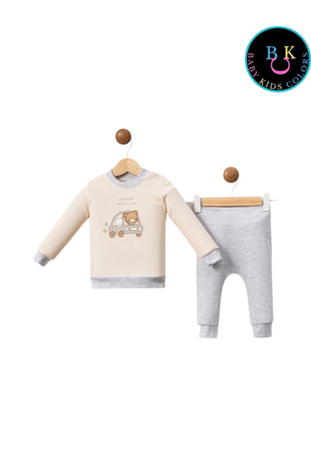 baby kids colors Car Printed Twill Fabric Double Set