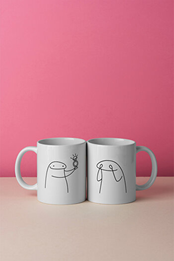 feinas Porcelain Mug Cup - Set of 2 Lover Mug