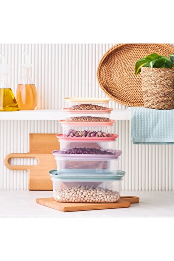 Practika 6& # 39 Pieces Storage Container - Space-Free