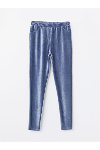 LC Waikiki Lcwk Elastic Waist Velvet Girls' Leggings