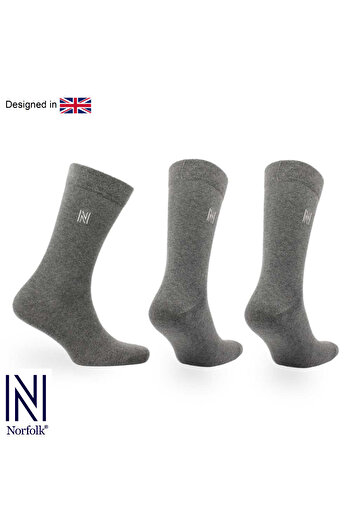 NORFOLK Чорапи BRODY Daily Comfort, 3 броя, антрацит