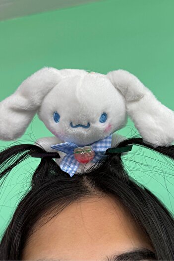 TAKIŞTIR White Color Anime Figured Rivet Buckle Detailed Crown