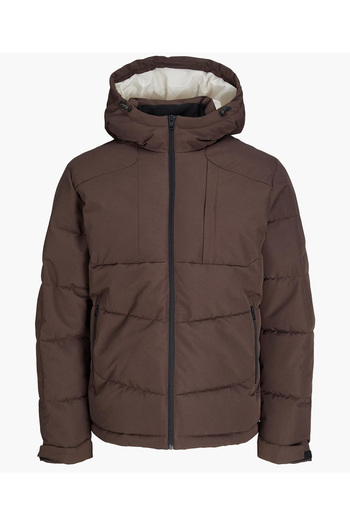 Jack & Jones Ανδρικό παλτό casual ανθεκτικό στο κρύο και το νερό Χρώμα παλτό χιονιού