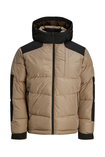 Jack & Jones Ανδρικό παλτό casual ανθεκτικό στο κρύο και το νερό Χρώμα παλτό χιονιού