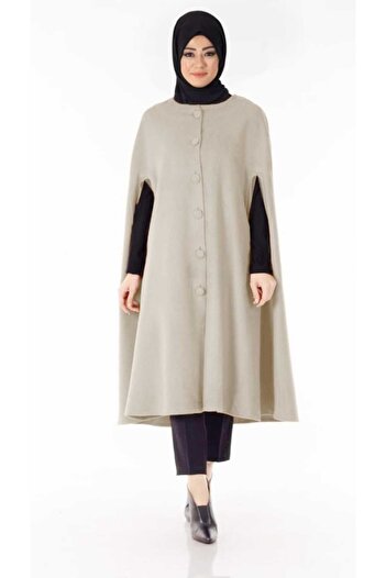 CNG MODA Hijab Felt Cape Poncho